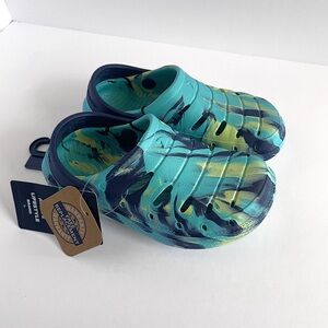 Rugged Shark Boys’ 9 Toddler EVA Clogs Teal